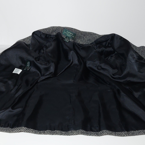 Ralph Lauren 100% Lambs Wool Zip Blazer Jacket 10P - Picture 5 of 8